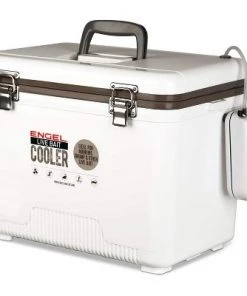 Engel 13 Quart Insulated Live Bait Fishing Dry Box Cooler with Water Pump