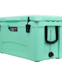 Driftsun Heavy Duty Rotomolded Thermoplastic UV Resistant Portable 75 Quart Insulated Hardside Ice Chest Beverage Cooler, Seafoam Green