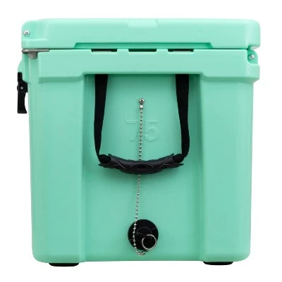 Driftsun Heavy Duty Rotomolded Thermoplastic UV Resistant Portable 75 Quart Insulated Hardside Ice Chest Beverage Cooler, Seafoam Green 3 Driftsun Heavy Duty Rotomolded Thermoplastic UV Resistant Portable 75 Quart Insulated Hardside Ice Chest Beverage Cooler, Seafoam Green - Image 3