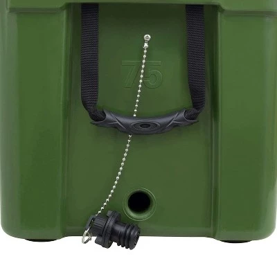 Elkton Outdoors ELK-ICE-75GRN Heavy Duty Rotomolded Portable 75 Quart Commercial Grade Insulated Hardside Ice Chest Beverage Cooler, Green 3 Elkton Outdoors ELK-ICE-75GRN Heavy Duty Rotomolded Portable 75 Quart Commercial Grade Insulated Hardside Ice Chest Beverage Cooler, Green - Image 3