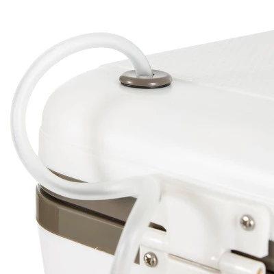 Engel 30 Quart Insulated Live Bait Fishing Dry Box 48 Can Hard Airtight Cooler with Water Speed Aerator Pump, Removable Pull Net and 4 Rod Holders 4 Engel 30 Quart Insulated Live Bait Fishing Dry Box 48 Can Hard Airtight Cooler with Water Speed Aerator Pump, Removable Pull Net and 4 Rod Holders - Image 4