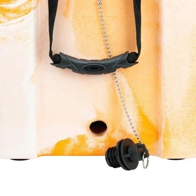 Elkton Outdoors ELK-ICE-75ORG Heavy Duty Rotomolded Portable 75 Quart Commercial Grade Insulated Hardside Ice Chest Beverage Cooler, Orange 2 Elkton Outdoors ELK-ICE-75ORG Heavy Duty Rotomolded Portable 75 Quart Commercial Grade Insulated Hardside Ice Chest Beverage Cooler, Orange - Image 2