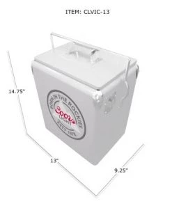 Koolatron CLVIC-13 Official Coors Light Design 14 Quart 13 Liter Beer Cooler Metal Exterior with Built-In Bottle Opener