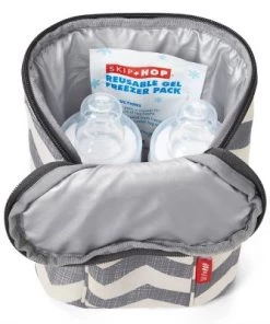 20qt Skip Hop Grab and Go Double Bottle Bag - Chevron