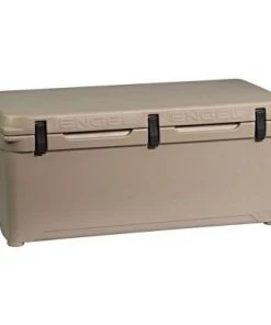 Engel 123 High Performance Durable Roto Molded Airtight 130 Can Ice Cooler, Tan