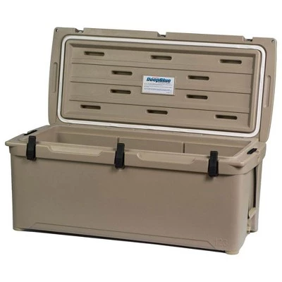 Engel 123 High Performance Durable Roto Molded Airtight 130 Can Ice Cooler, Tan 2 Engel 123 High Performance Durable Roto Molded Airtight 130 Can Ice Cooler, Tan - Image 2