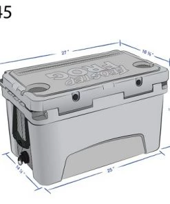 Frosted Frog 45 Quart Roto-Molded Commercial Grade Foam Insulated Cooler Ice Chest with Sealing Gasket, Drain Plug, and 2 Bottle Openers, Green -Deals Coolers Store unnamed file 958