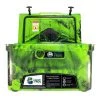 Frosted Frog 45 Quart Roto-Molded Commercial Grade Foam Insulated Cooler Ice Chest with Sealing Gasket, Drain Plug, and 2 Bottle Openers, Green Camo